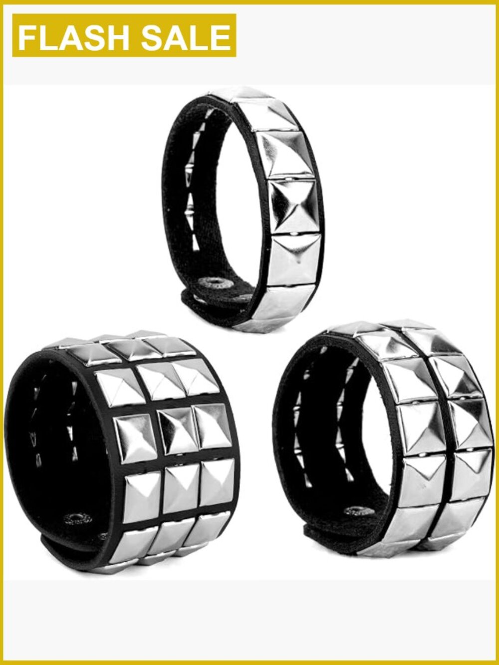 Spiked Leather Cuff Bracelet Unisex Punk Rock Wrap Adjustable